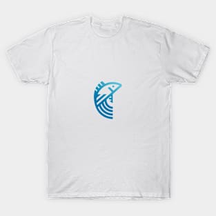 minimalist fish icon design T-Shirt